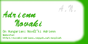 adrienn novaki business card